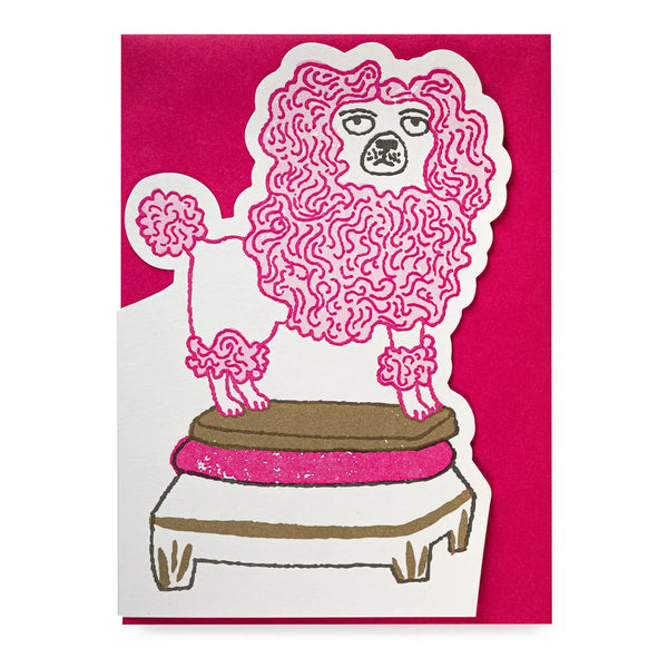 Poodle | Cut-Out - Greeting Card