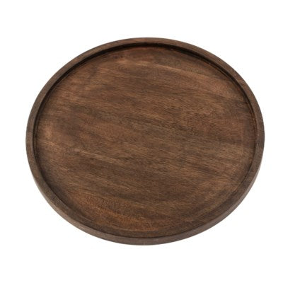 Heritage Round Tray, Stained Mango