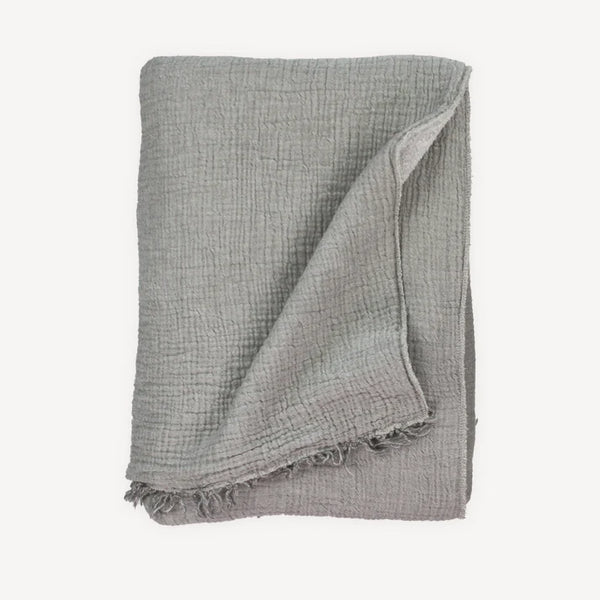 Throw - Crinkle - Charcoal / Grey