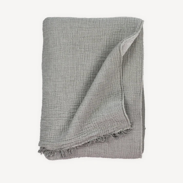 Throw - Crinkle - Charcoal / Grey