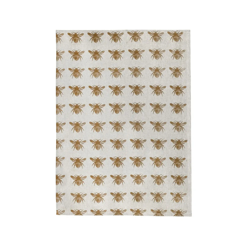 Mustard Honey Bee Tea Towel Pack