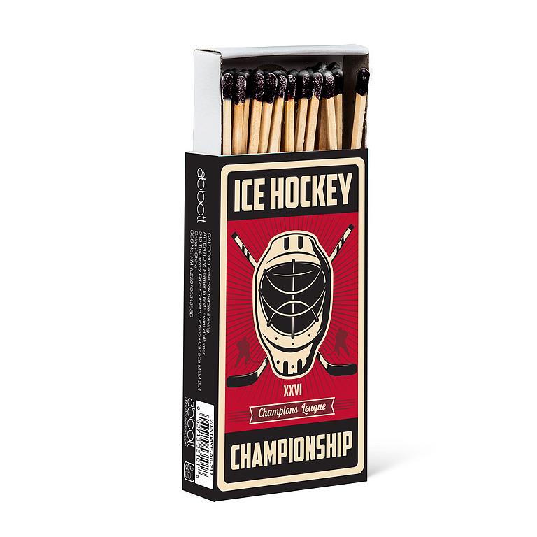 Retro Hockey Print Matches. 45 Sticks