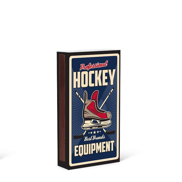 Retro Hockey Print Matches. 45 Sticks