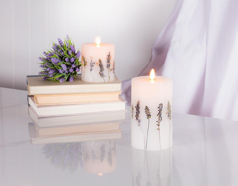 Reallite Small  Lavender Candle