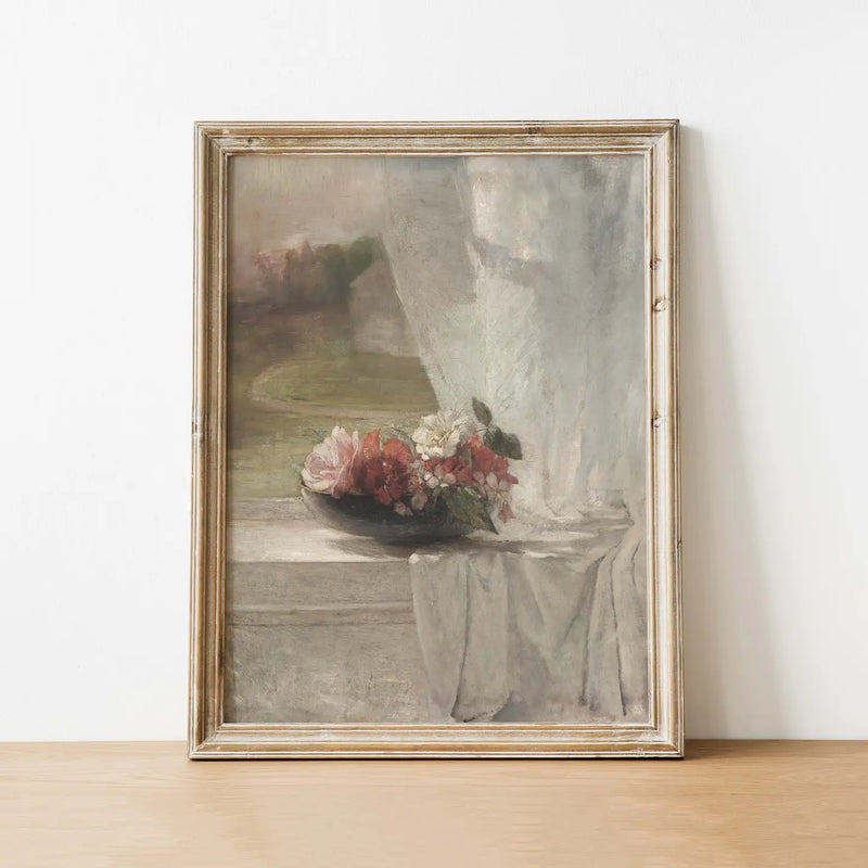 Flower Arrangement Vintage Art Print 8x 10