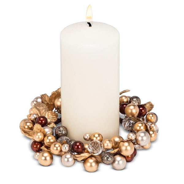 Beaded Candle Ring-Gold