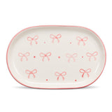 Oval Tray with Bows