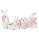 Sitting Bunny with Bow