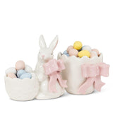 Mini Egg Vase — Soft Pink Ribbon