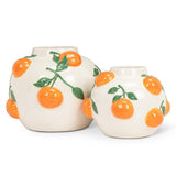 Sm Rnd Vase w/Oranges-5"H