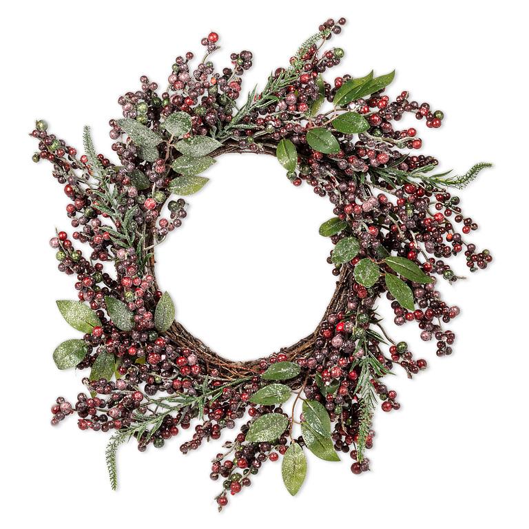 Medium Frosted Berry Wreath