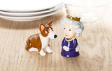 Queen and Corgi Salt & Pepper