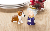 Queen and Corgi Salt & Pepper