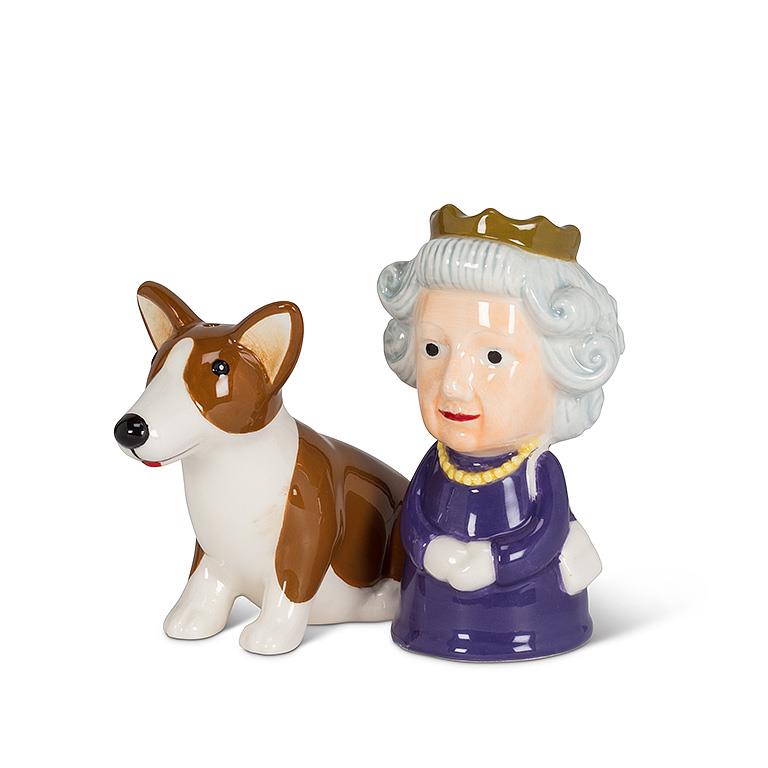 Queen and Corgi Salt & Pepper