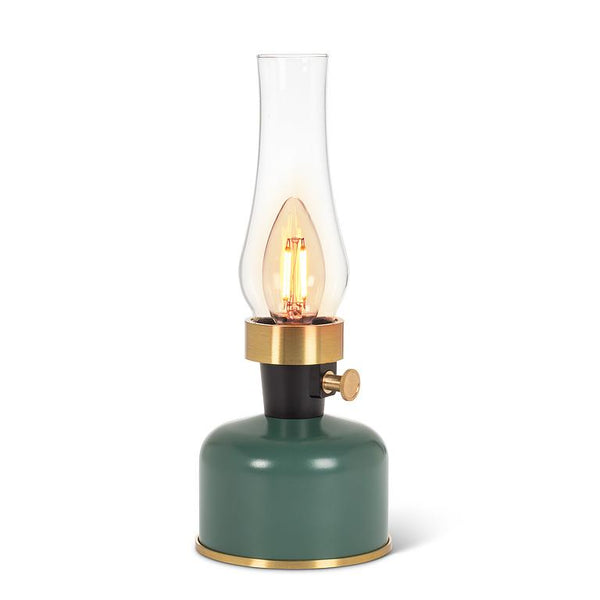 LED Lantern Lamp with Chimney Green