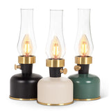 LED Lantern Lamp with Chimney Ivory