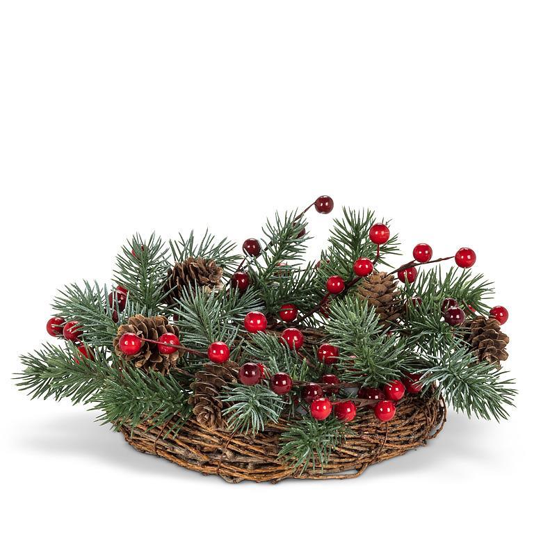 Fir & Berry Candle Ring