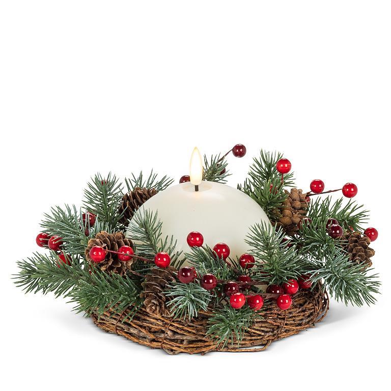 Fir & Berry Candle Ring