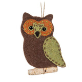 Fall Owl on Twig Ornament