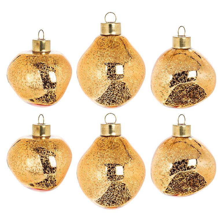 Organic Shape Ornament. Set of 6