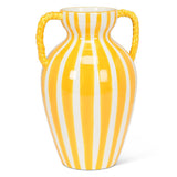 Large Striped Urn Vase