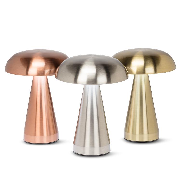 Metallic Mushroom LED Table Light Gold