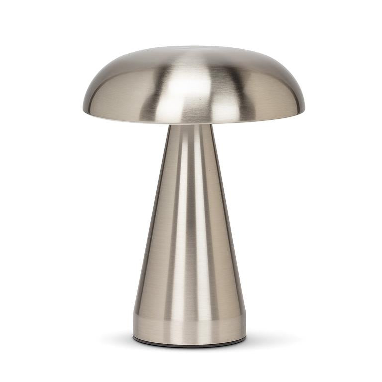 Metallic Mushroom LED Table Light Silver