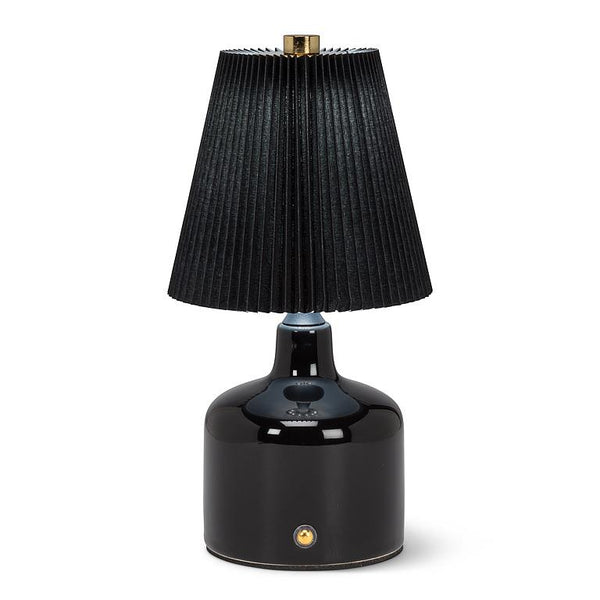 LED Lamp with Pleated Shade BL