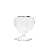 Optic Heart Pedestal Vase Pink