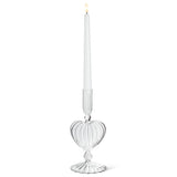 Heart Taper Holder Clear