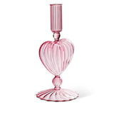 Heart Taper Holder Pink
