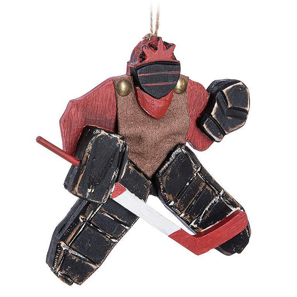 Goalie w/Stick Ornament-6"L