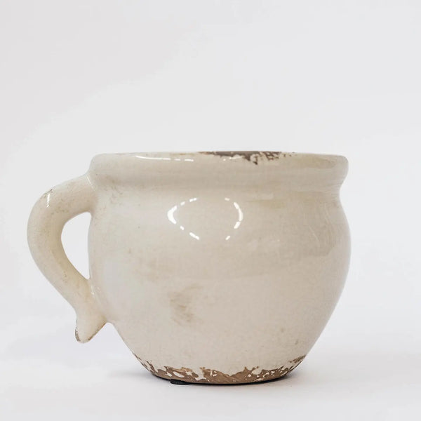 Glazed Ceramic Flower Pot