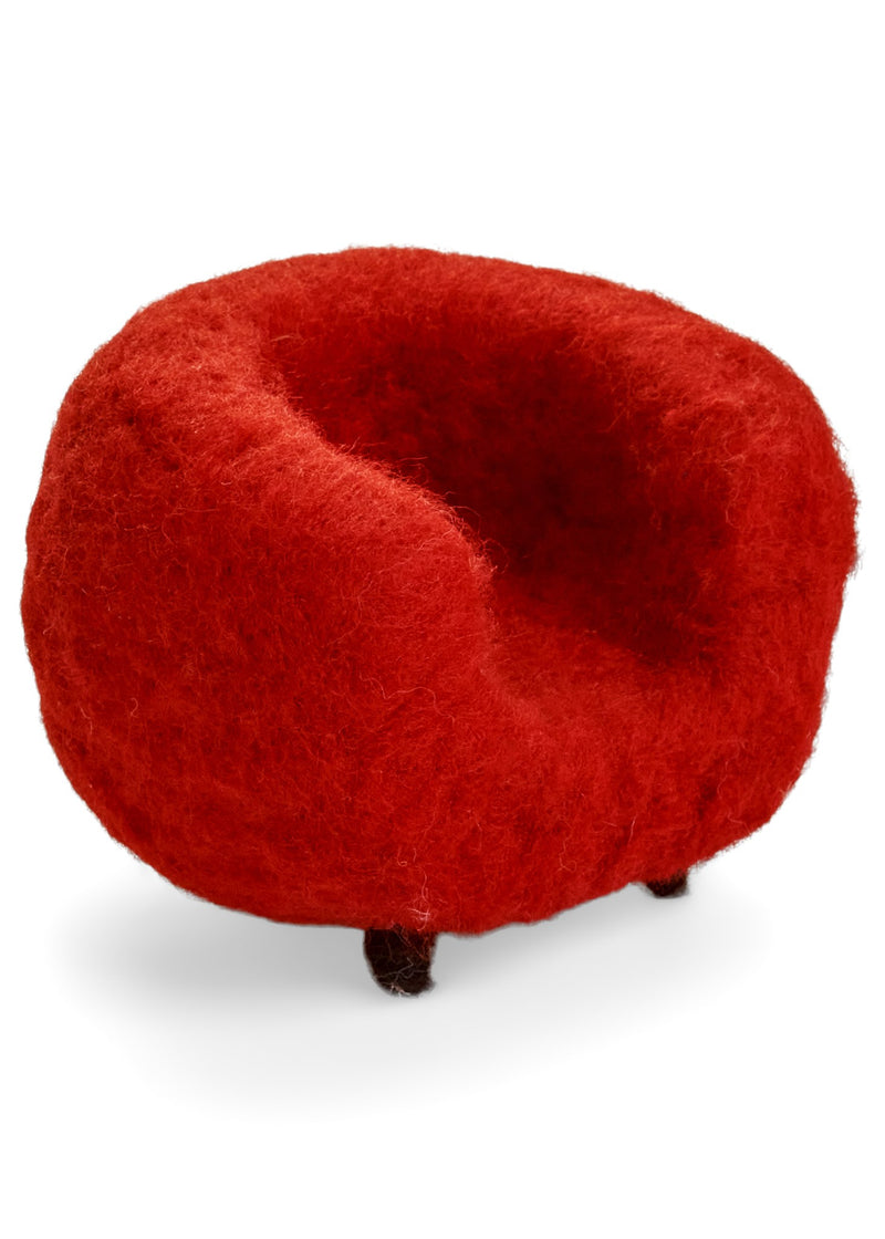 DECO CHAIR WOOL RED 4x3
