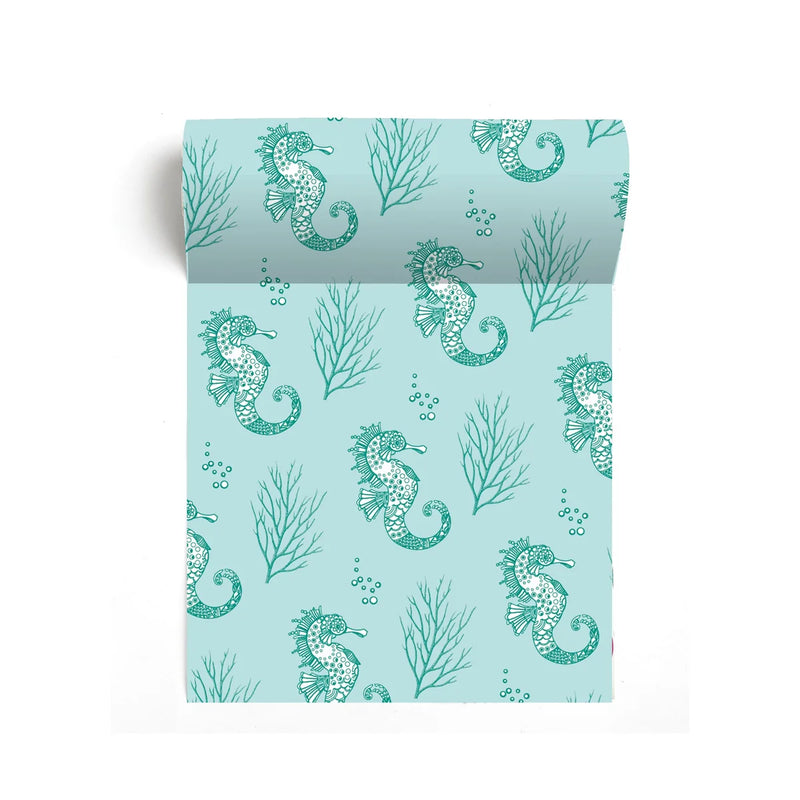 Seahorse turquoise - Paviot Napkin Roll