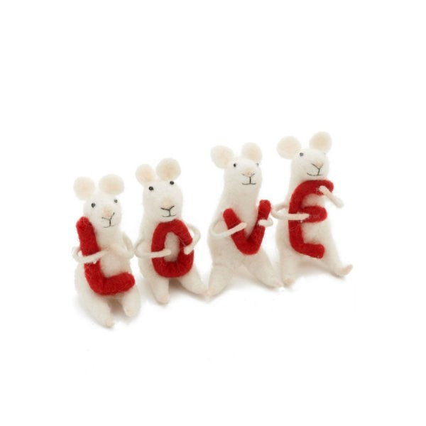 LOVE Mice - Set of 4