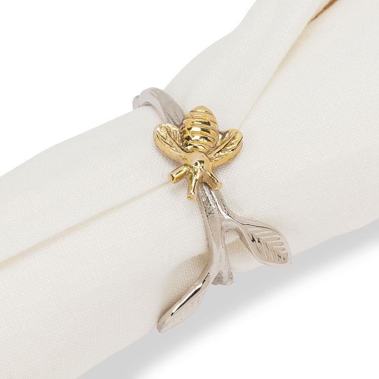 Bee on Branch Napkin Ring