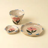 Flora Pottery Mini Dish S, Rose