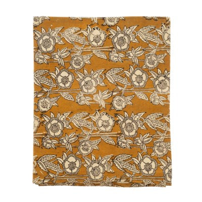 Marigold Block Print Tablecloth