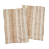 Cabana Stripe Tea Towels Terracotta