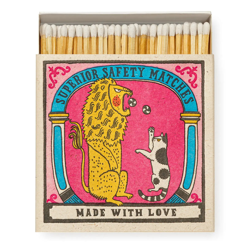 Big Cat Little Cat Square Matchbox