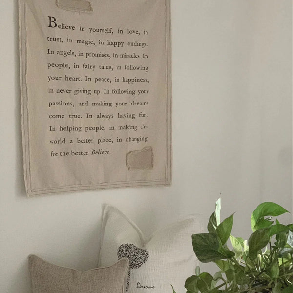 Believe In Yourself Canvas Wall Hanging