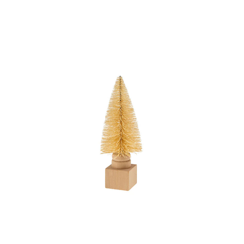 Sisal Bottle Brush Tree on Base , Natural
