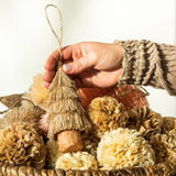 Natural Straw Tree Ornament L