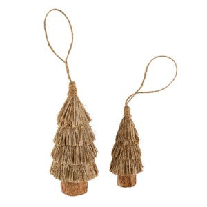 Natural Straw Tree Ornament S