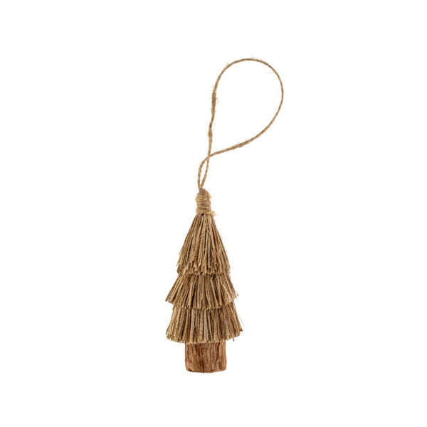 Natural Straw Tree Ornament S