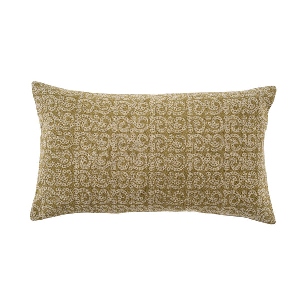 21x12 Plumeria Linen Pillow
