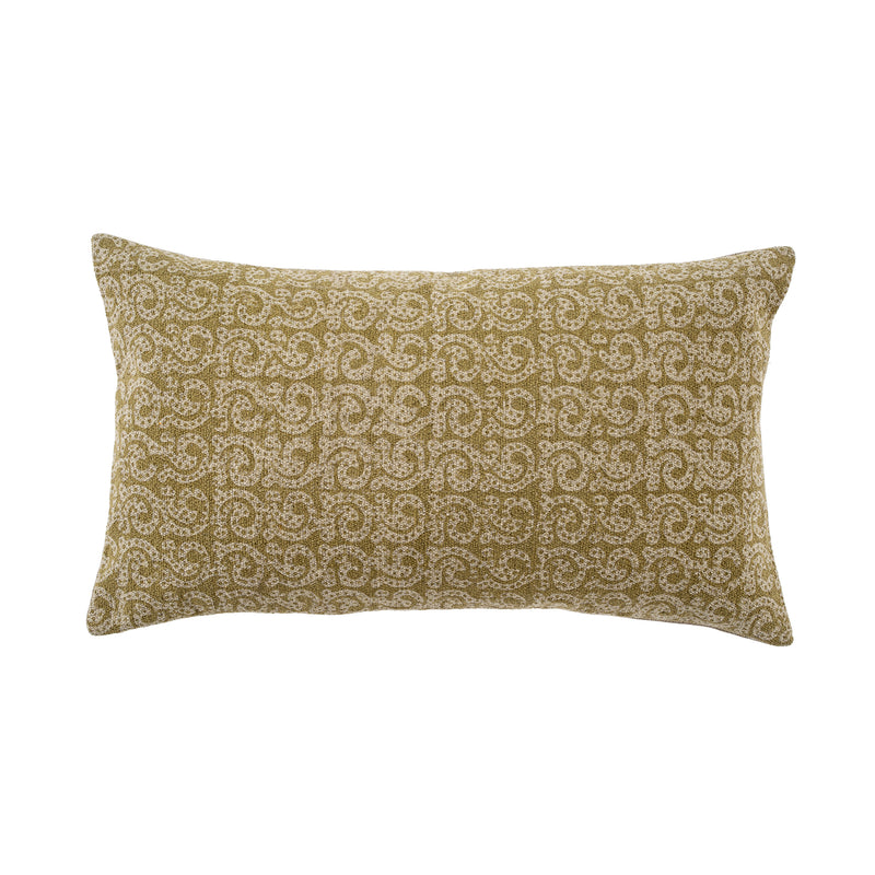 21x12 Plumeria Linen Pillow