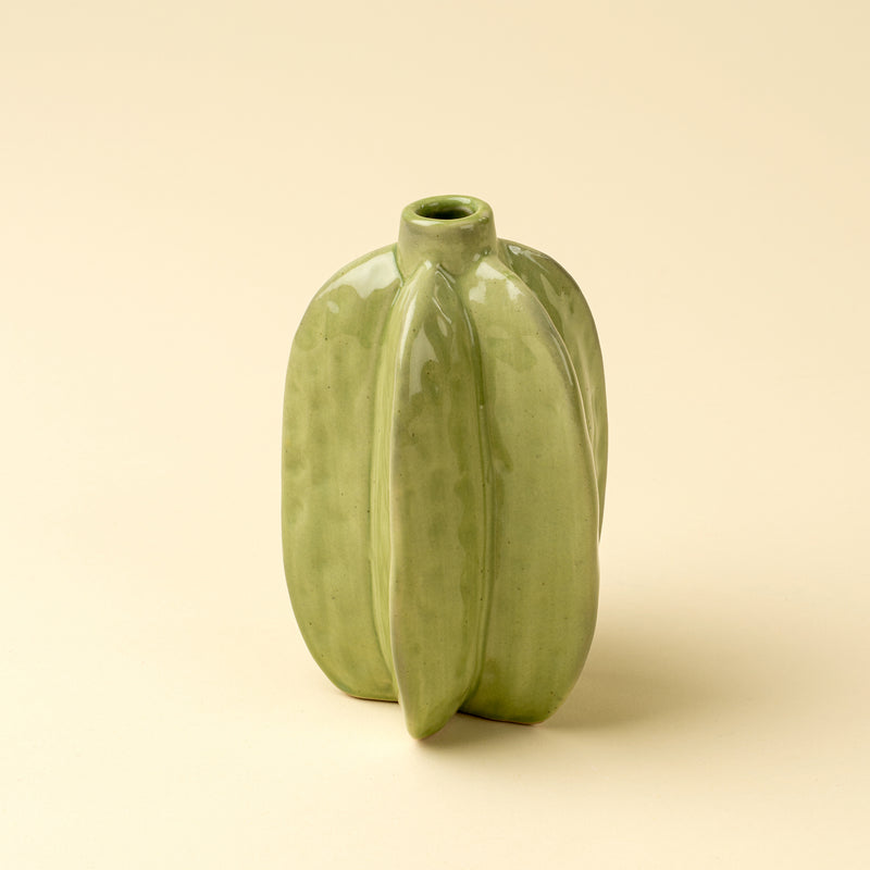 Carambola Vase, Green