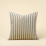 20x20 Narrow Stripe Pillow, Slate Grey